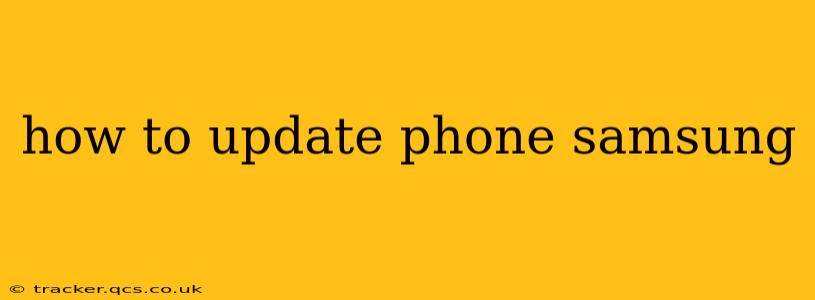 how to update phone samsung
