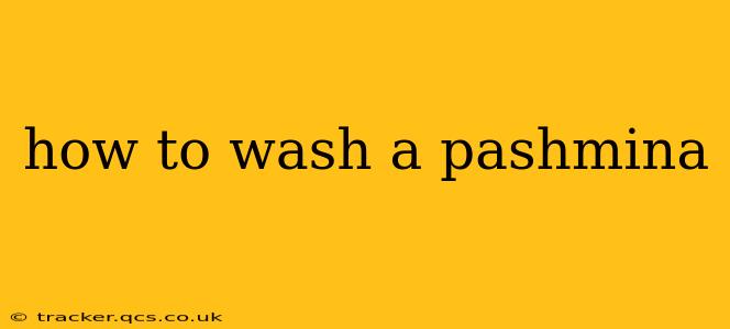 how to wash a pashmina