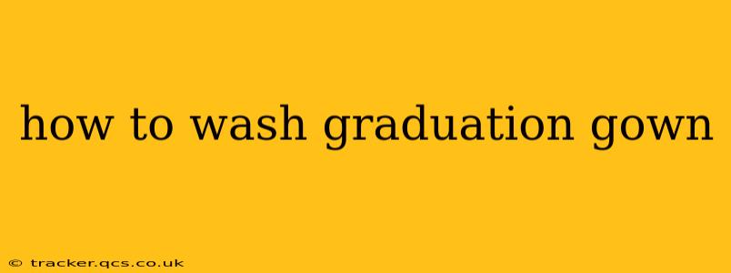 how to wash graduation gown