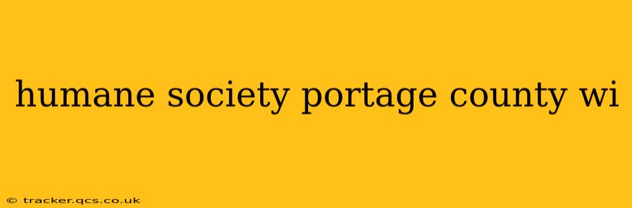 humane society portage county wi