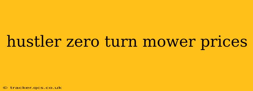 hustler zero turn mower prices