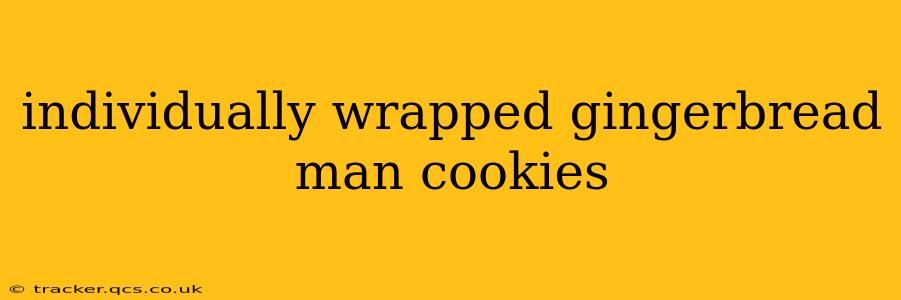 individually wrapped gingerbread man cookies