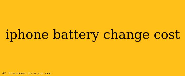iphone battery change cost