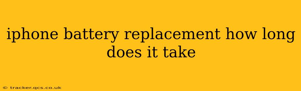 iphone battery replacement how long does it take