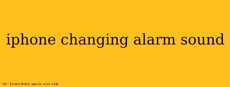 iphone changing alarm sound