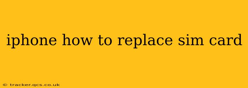 iphone how to replace sim card
