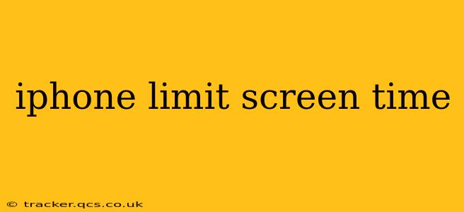 iphone limit screen time