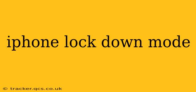 iphone lock down mode