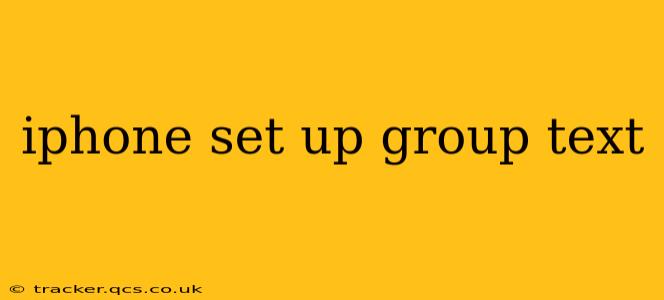 iphone set up group text
