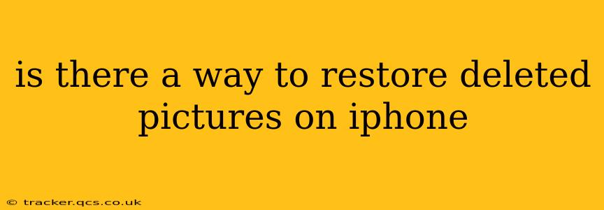 is there a way to restore deleted pictures on iphone