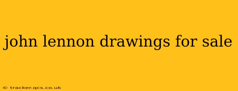 john lennon drawings for sale