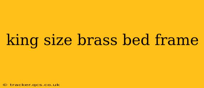 king size brass bed frame