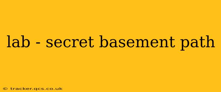 lab - secret basement path