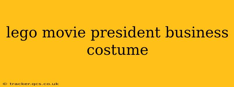lego movie president business costume