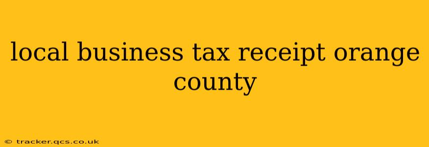 local business tax receipt orange county