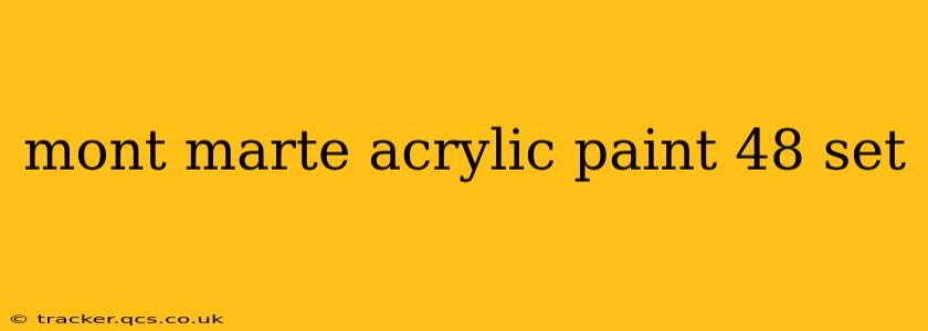 mont marte acrylic paint 48 set