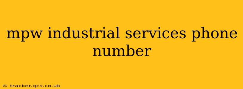 mpw industrial services phone number