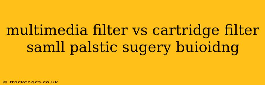 multimedia filter vs cartridge filter samll palstic sugery buioidng