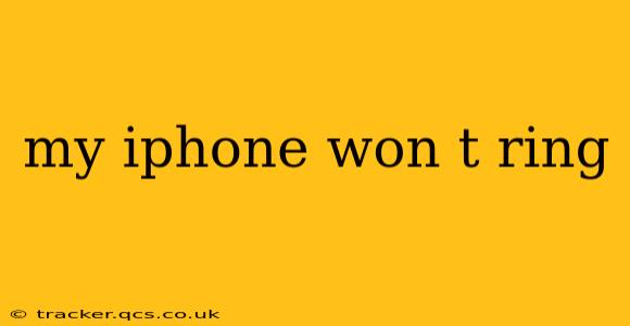 my iphone won t ring