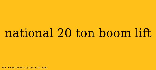 national 20 ton boom lift