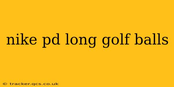 nike pd long golf balls