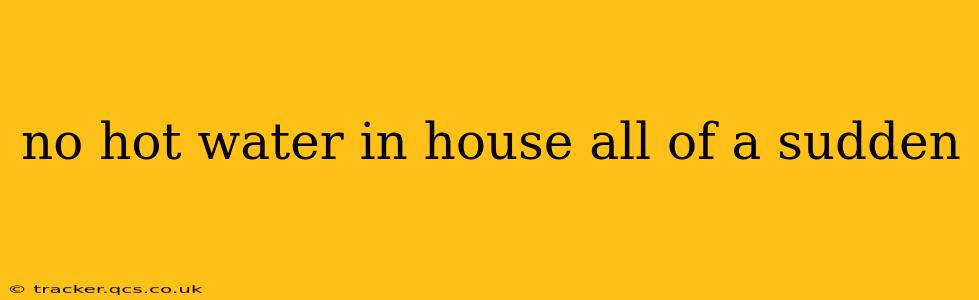 no hot water in house all of a sudden