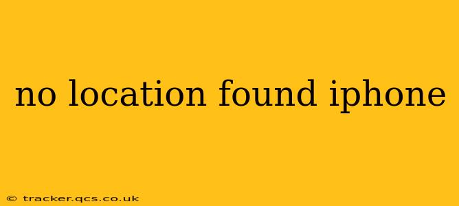 no location found iphone