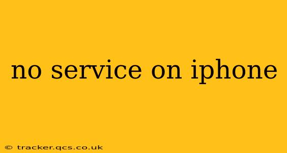 no service on iphone