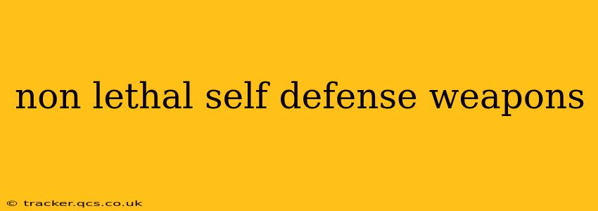 non lethal self defense weapons