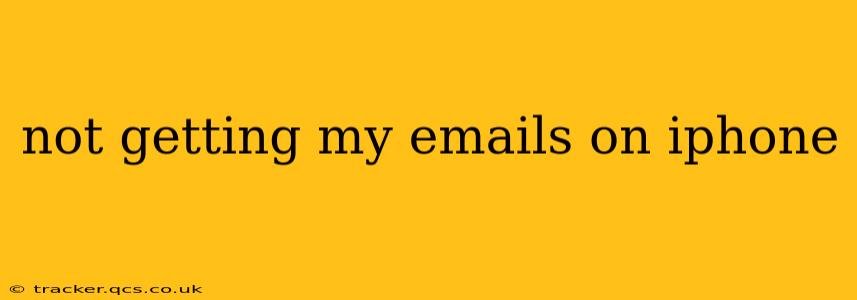 not getting my emails on iphone