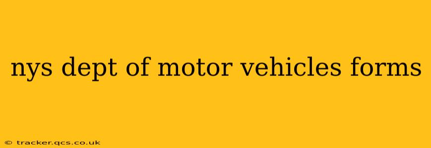 nys dept of motor vehicles forms