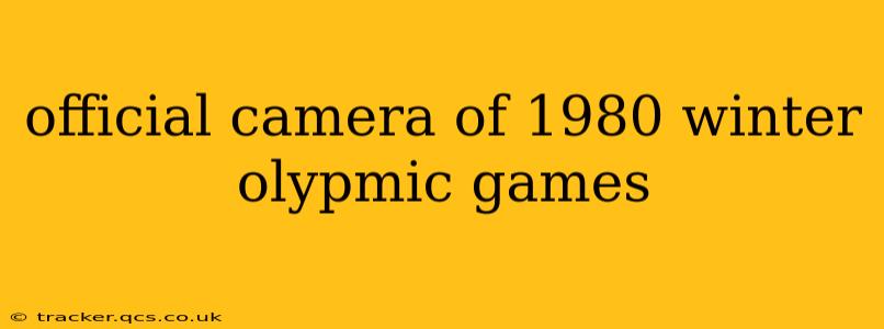 official camera of 1980 winter olypmic games