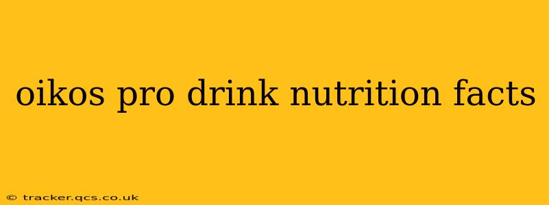 oikos pro drink nutrition facts