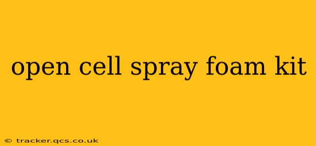 open cell spray foam kit