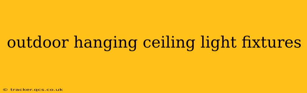 outdoor hanging ceiling light fixtures