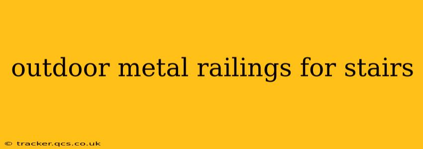 outdoor metal railings for stairs
