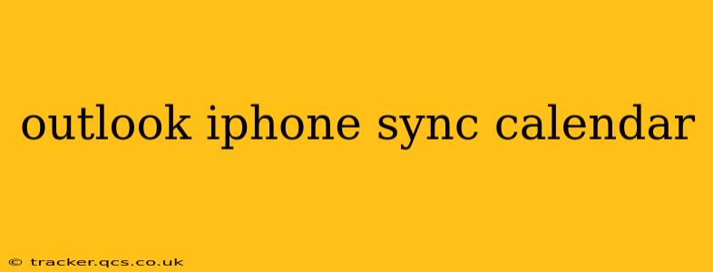 outlook iphone sync calendar