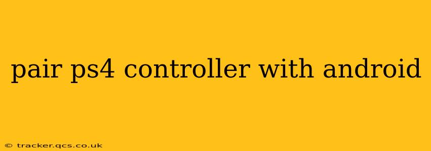 pair ps4 controller with android