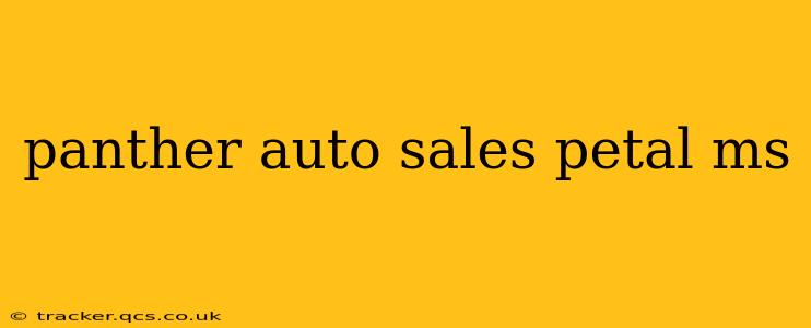 panther auto sales petal ms