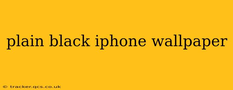 plain black iphone wallpaper