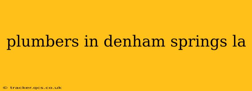plumbers in denham springs la