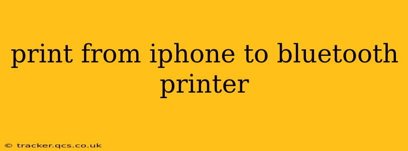 print from iphone to bluetooth printer