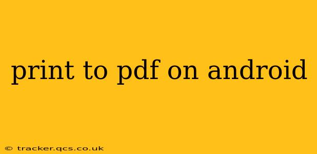 print to pdf on android