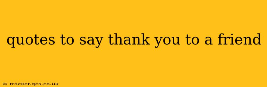 quotes to say thank you to a friend