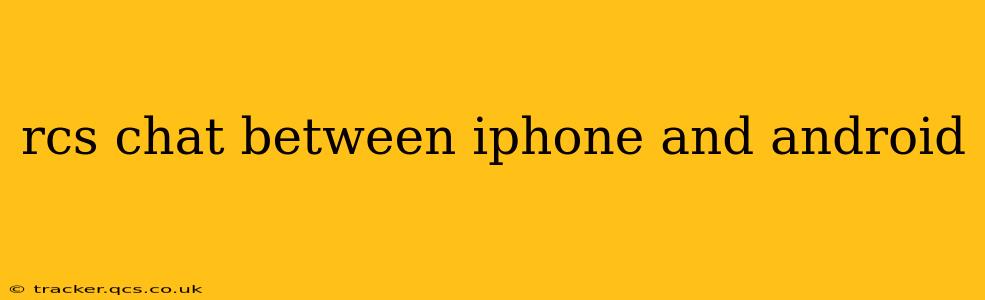 rcs chat between iphone and android