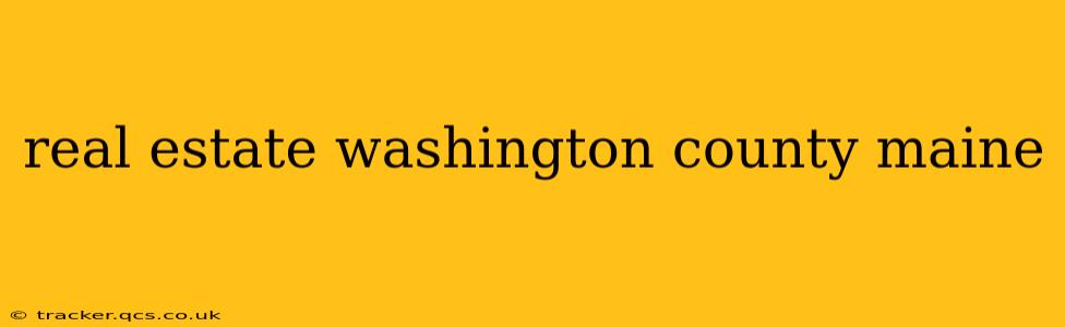 real estate washington county maine