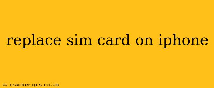 replace sim card on iphone
