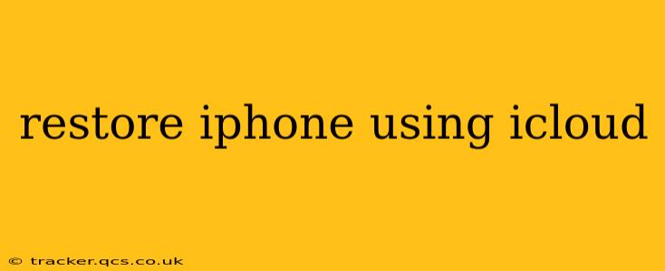 restore iphone using icloud