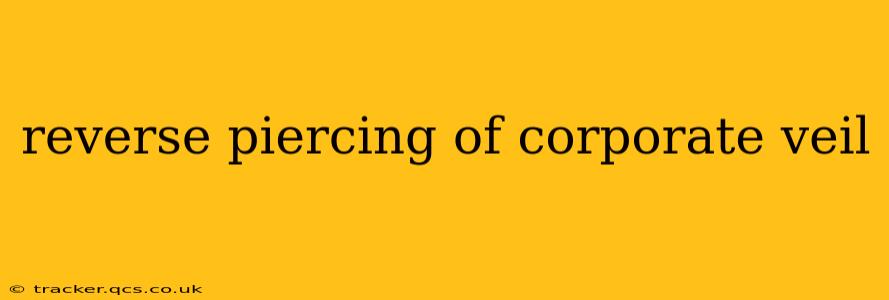 reverse piercing of corporate veil