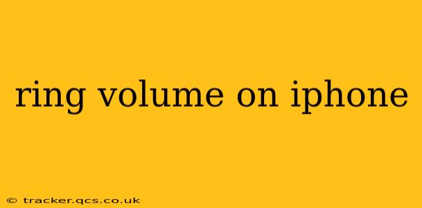 ring volume on iphone